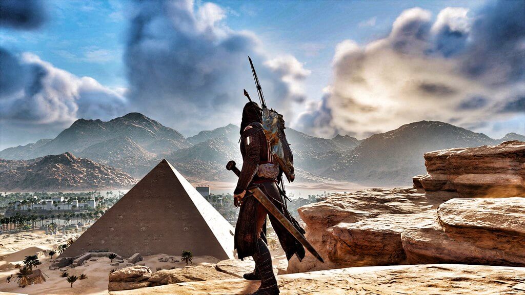 Captura de pantalla de Assassin's Creed Origins con escenarios del antiguo Egipto